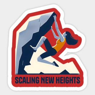 Scaling new heights Sticker